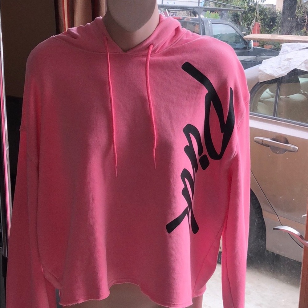 pink crop top sweater